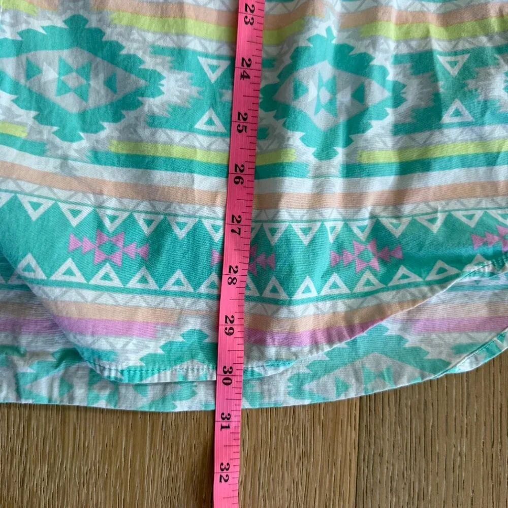 Mens Chubbies En Fuego Aztec Short Sleeve Button Up Shirt XL - Picture 3 of 6